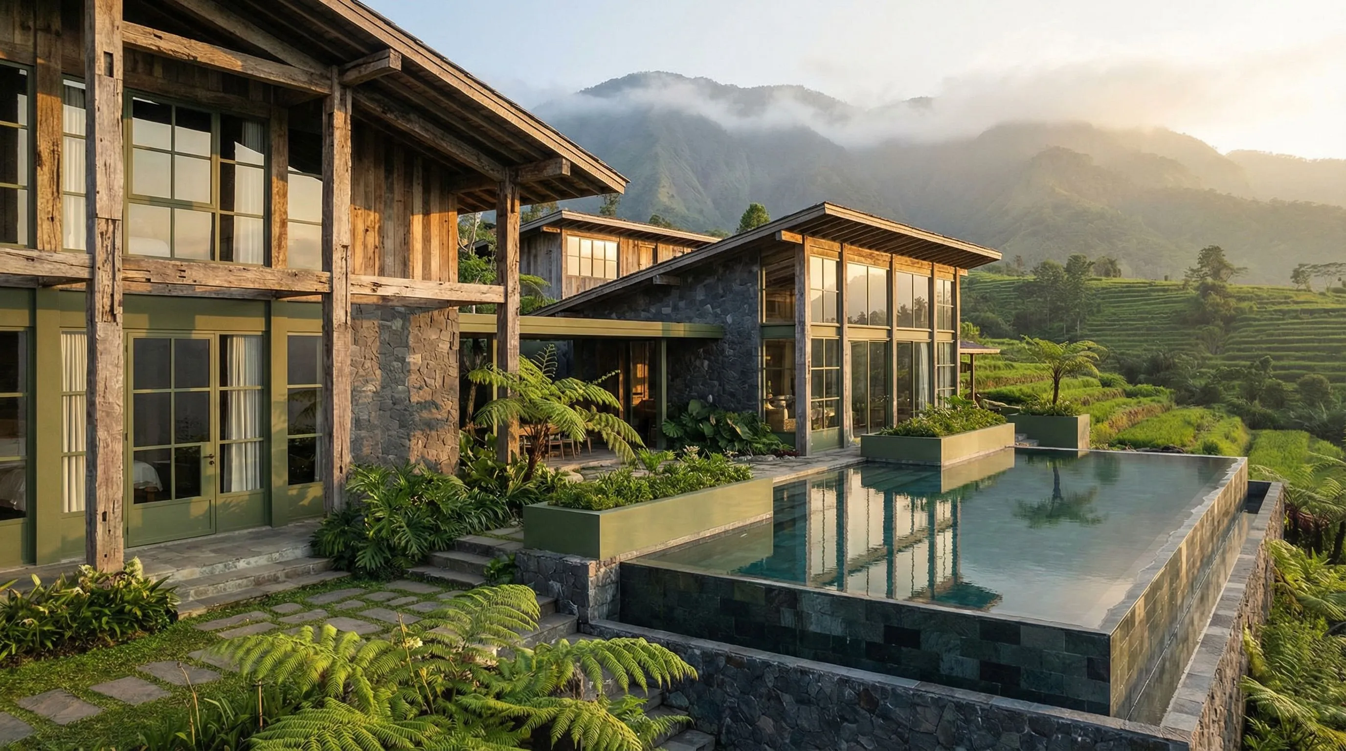 Villa Sembalun: Dominasi Material Kayu Alami 2026