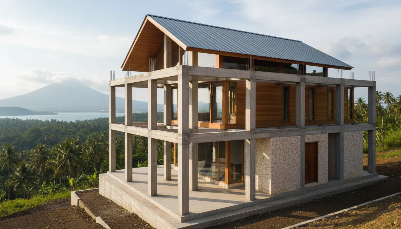 Bangun Rumah Tahan Gempa di Lombok: Panduan Struktur & Desain