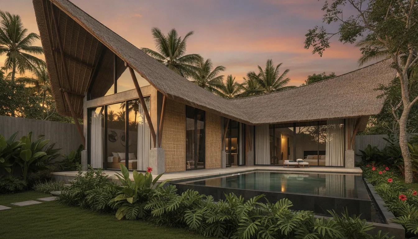 Desain Rumah Modern dengan Sentuhan Tradisional Sasak di Lombok